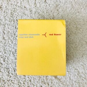 Red Flower Egyptian Chamomile Soap and Dish